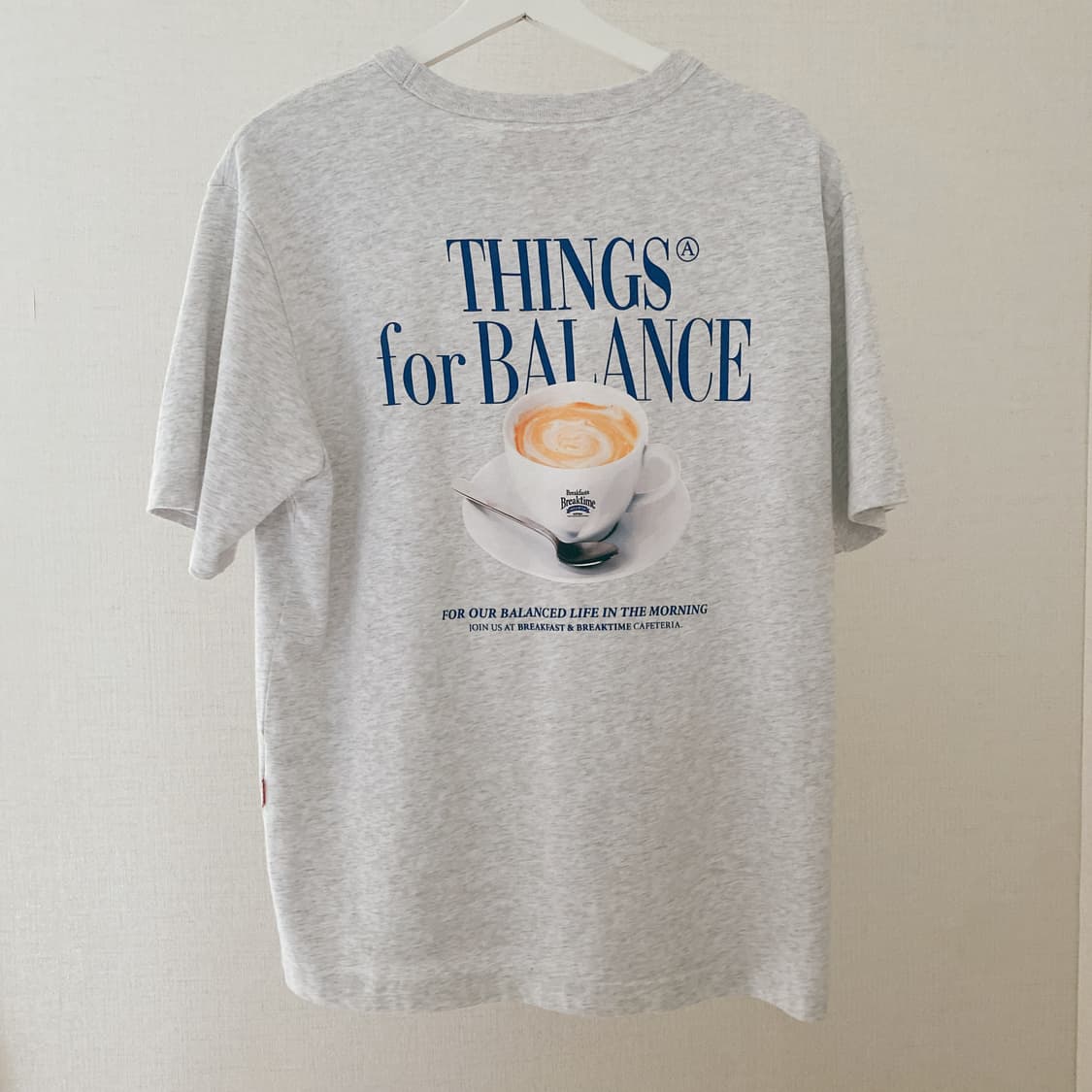 에이카화이트 MORNING CAFE TEE-LIGHT GREY 상품이미지2