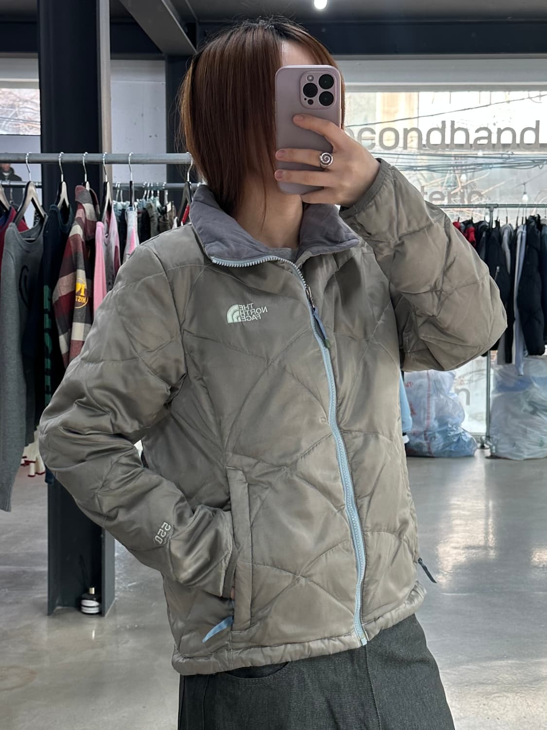 노스페이스 퀼티드 550 구스다운 패딩 자켓 상품이미지3