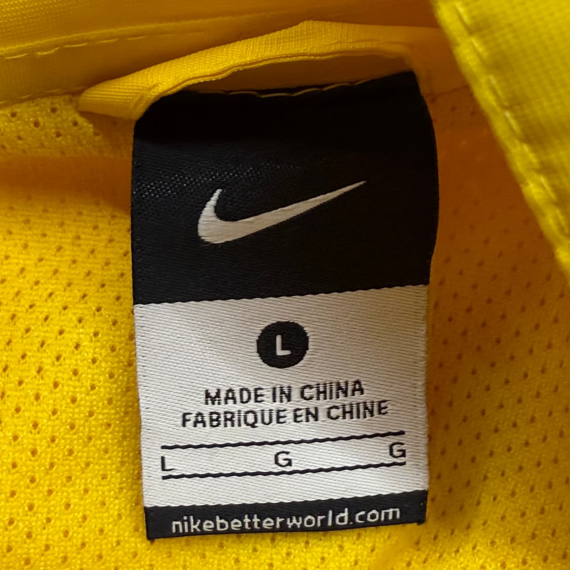 [정품/L] 나이키 FC 바르셀로나 옐로우 바람막이 져지 b19 상품이미지5