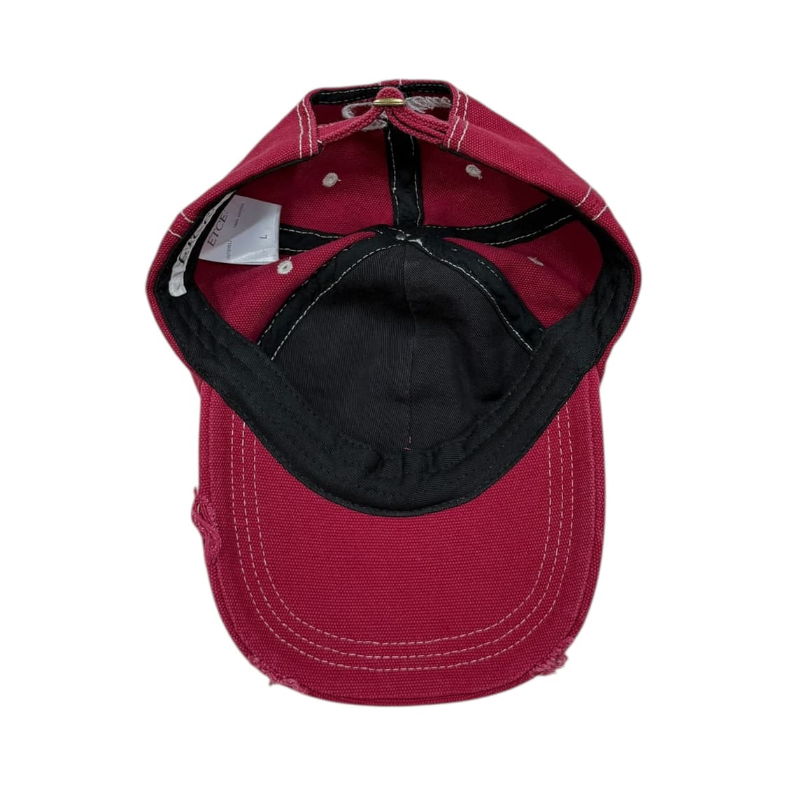 ETCE 뉴 비전 디스트로이드 워시드 볼캡 모자 스티치 레드 L 상품이미지3