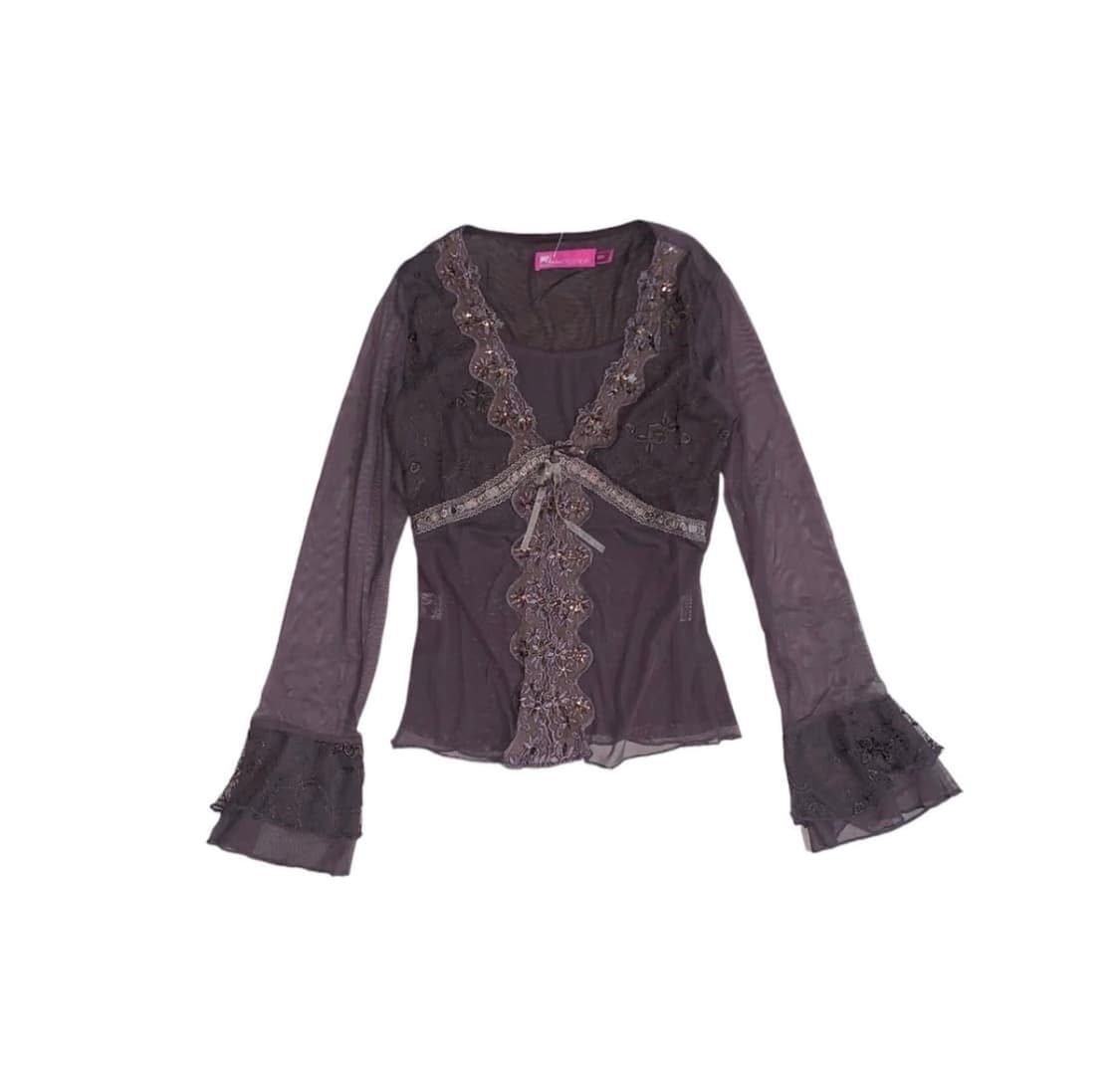 Vintage Fairly brown blouse 상품이미지1