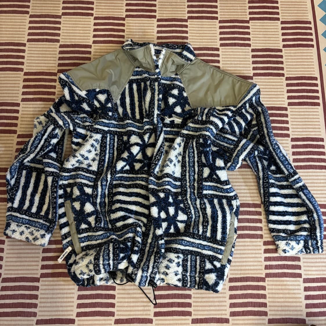 웨스턴디테일 패턴 후리스 상품이미지5