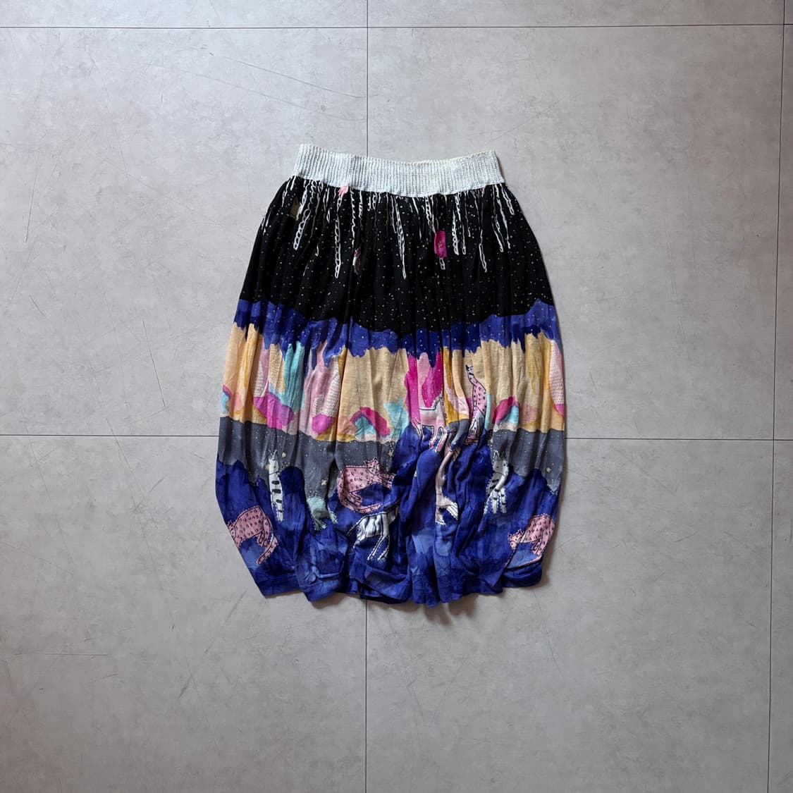 츠모리 치사토 프린트 밴딩 스커트 상품이미지1