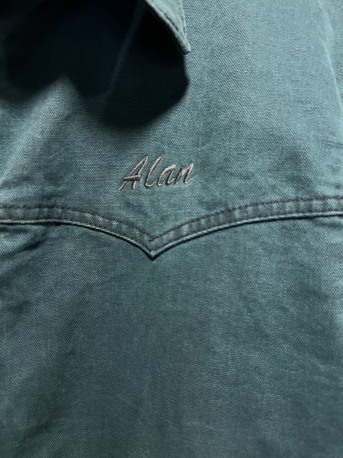 [2XL]칼하트 USA J14 산타페 헌터그린 캔버스 워크 자켓 상품이미지3
