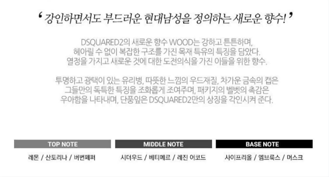 디스퀘어드2 그린 우드 EDT 100ml 상품이미지2