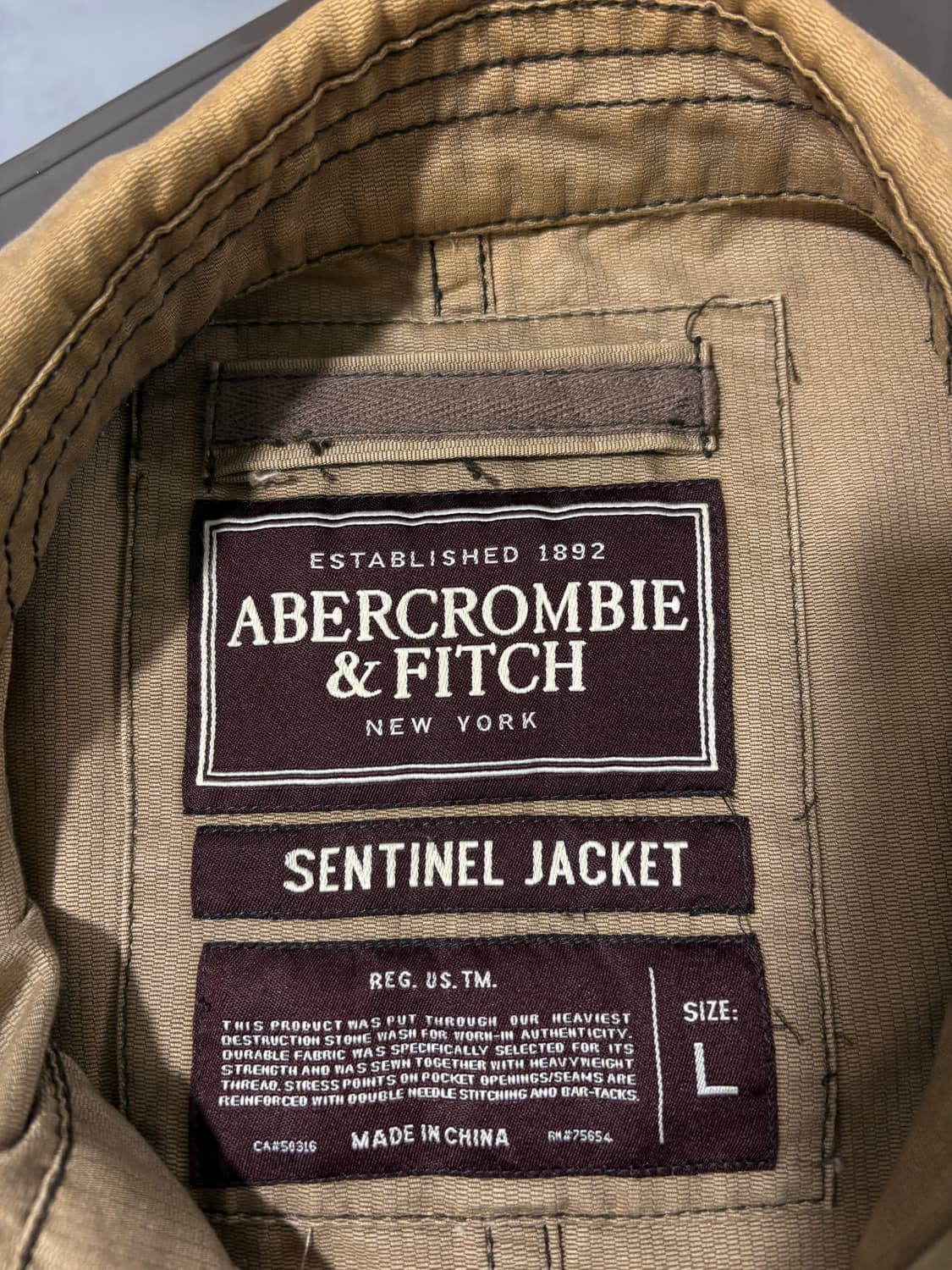 아베크롬비 워시드 면자켓  상품이미지6