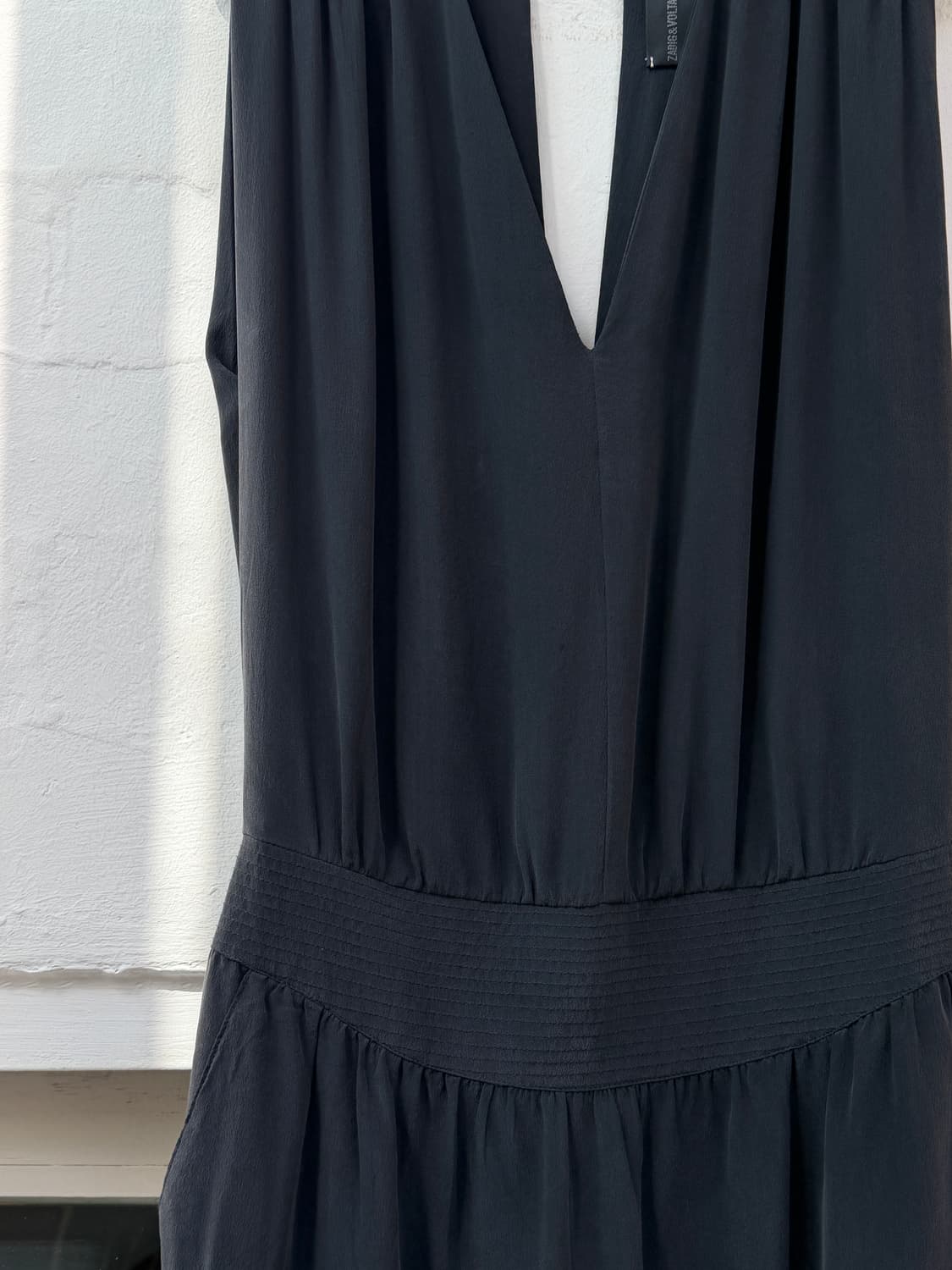 Zadig&Voltaire 자딕앤볼테르 슬리브리스 실크 드레스 XS 상품이미지3