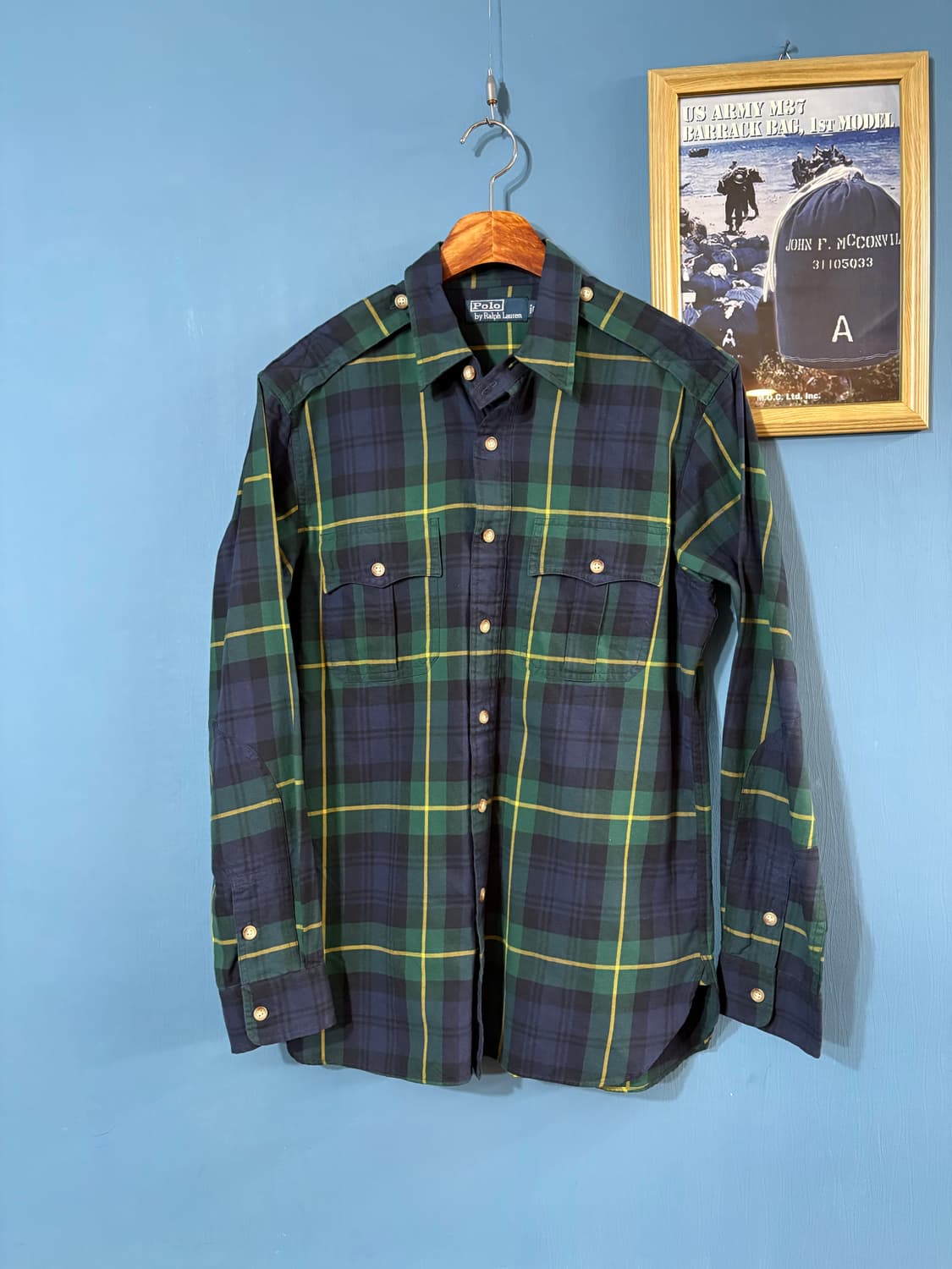 90‘s Polo Ralph Lauren Tartan check Shir 상품이미지1
