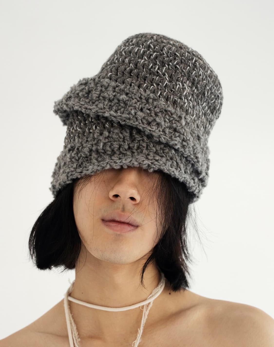 낫띵에브리띵 핸드메이드 니트 버킷햇 상품이미지1