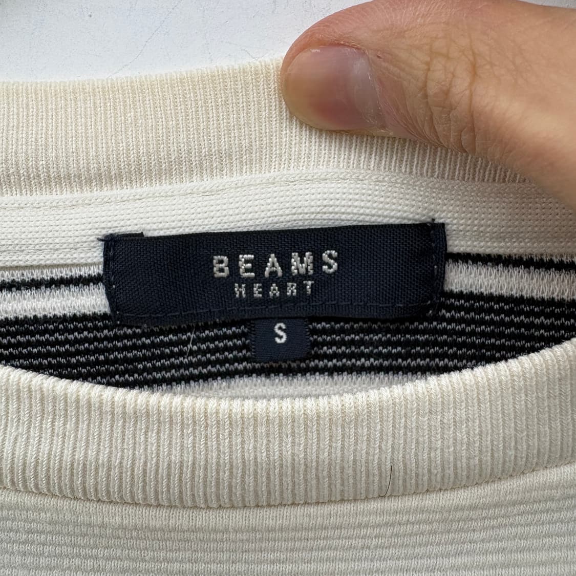 빔즈 스트라이프 긴팔 니트 남s 상품이미지4