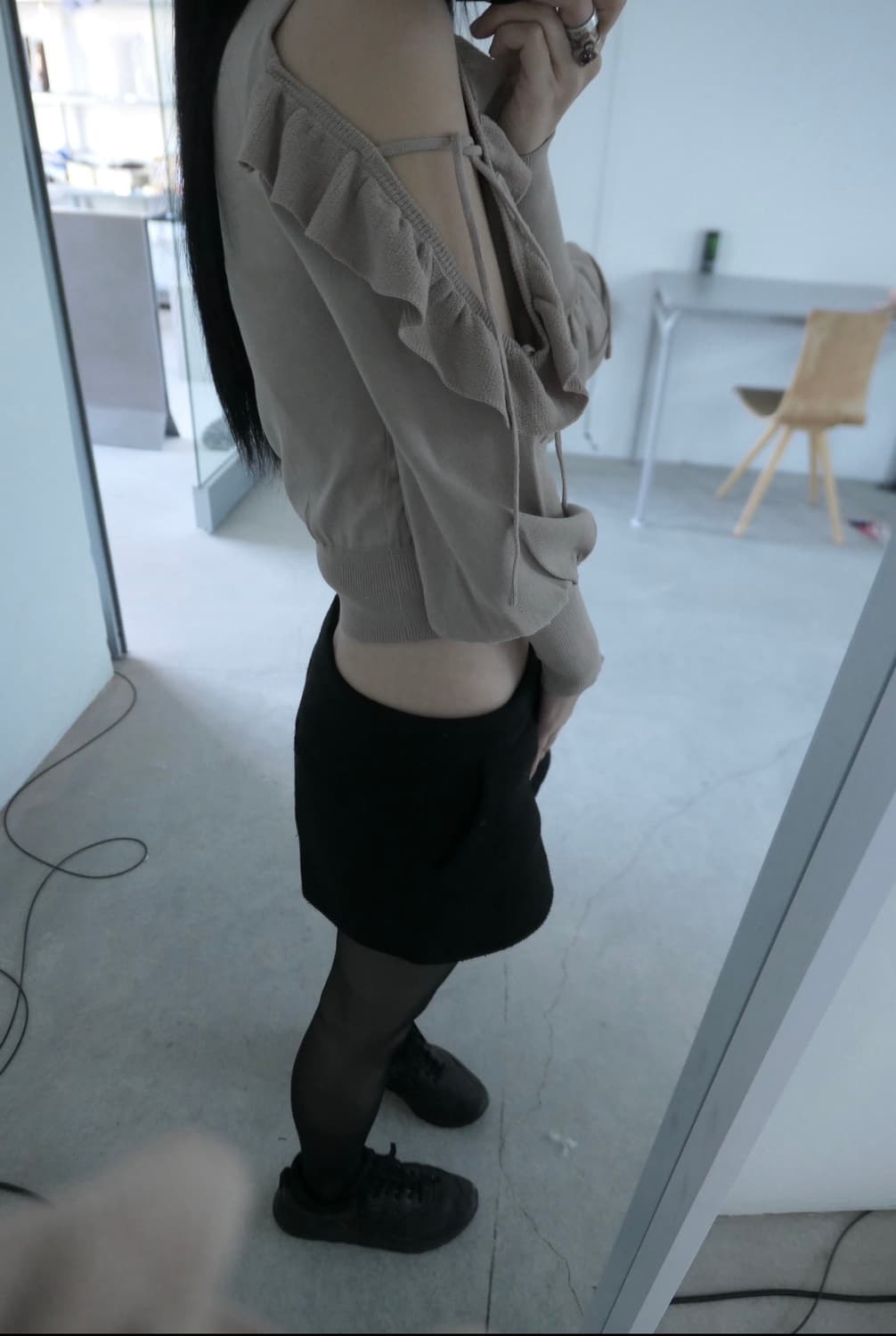 디에이디 빈티지 셔링 오프 니트 상품이미지4