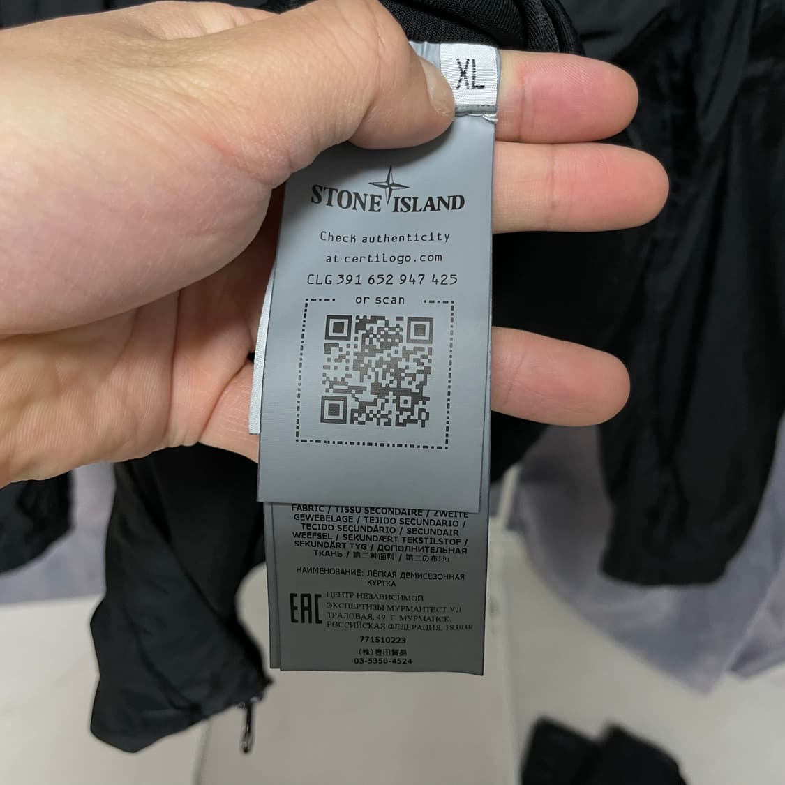 스톤아일랜드 크링클랩스 오버셔츠 (블랙XL) 상품이미지5