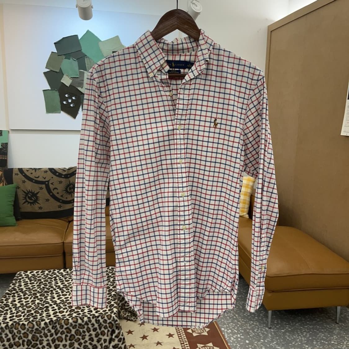 폴로 랄프로렌 컨트리 옥스포드 슬림핏 체크 셔츠 S C09438 상품이미지3