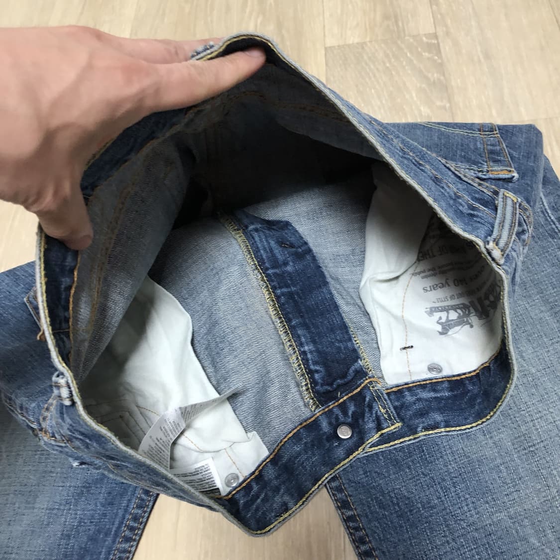 (32) 리바이스 Levi's 513 슬림 스트레이트핏 데님 워시드 데님 상품이미지5