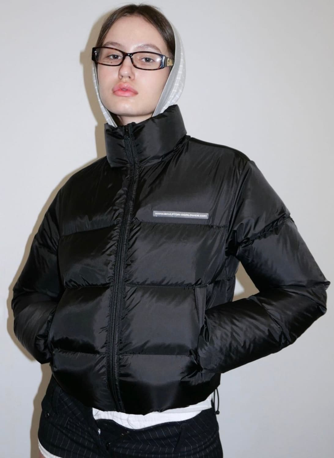 스컬프터 107 크롭 푸퍼 다운 매트 블랙 판매합니다 상품이미지1