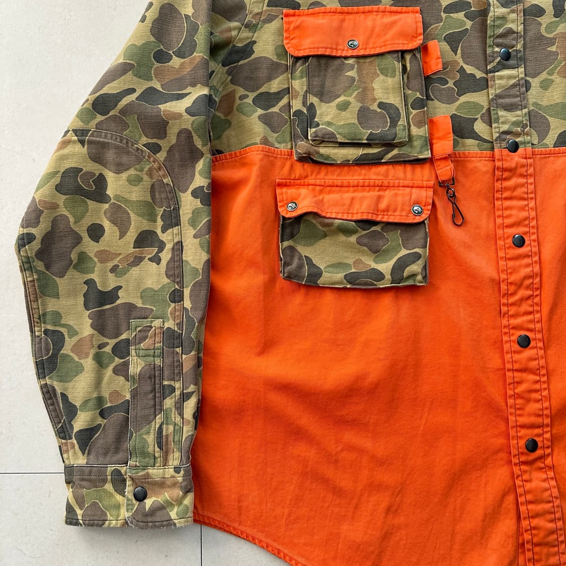 폴로 랄프로렌 스포츠맨 카모 오렌지 헌팅 셔츠 QR인증  상품이미지3