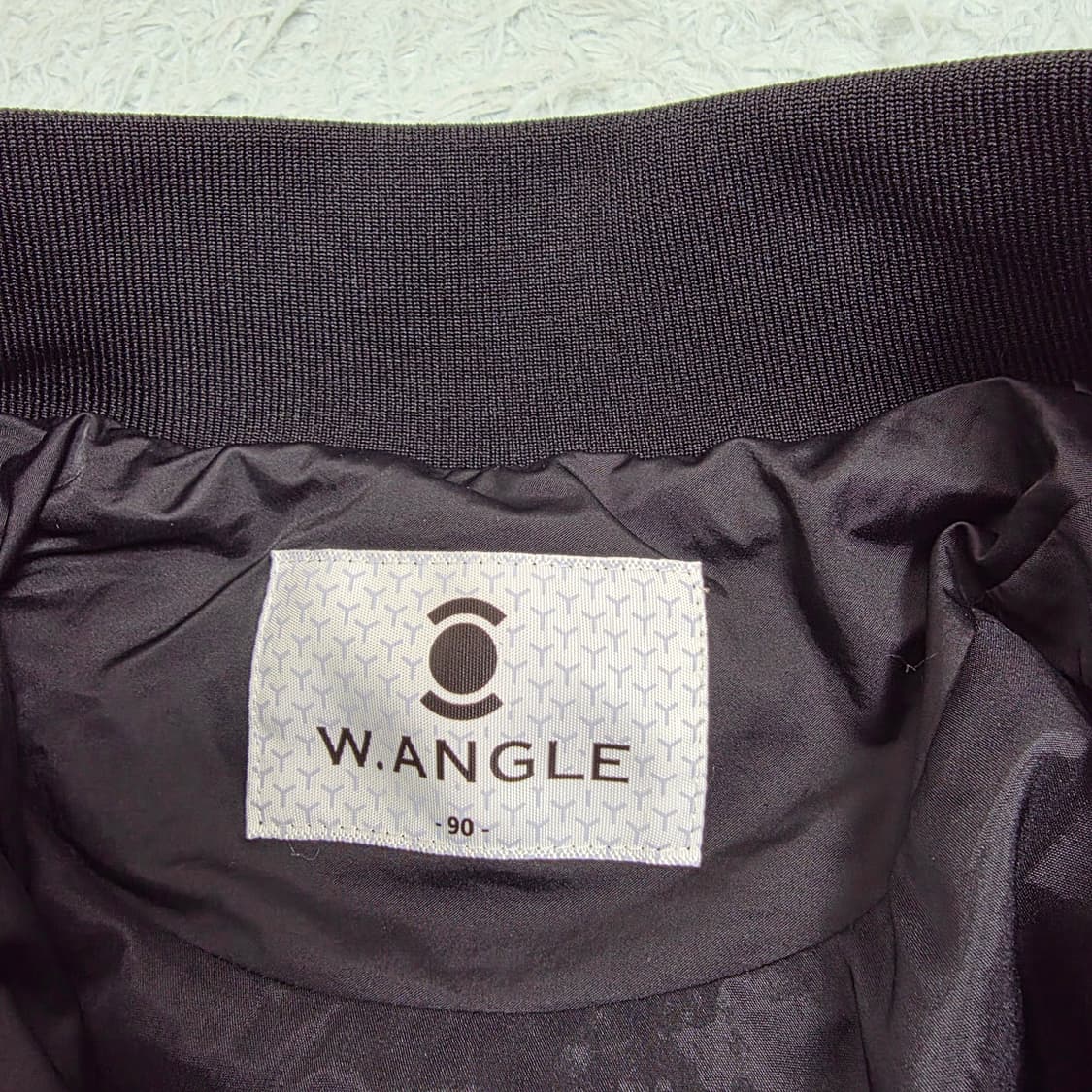 와이드앵글 여성 비즈로고 벨벳배색 트랙자켓 90 상품이미지4