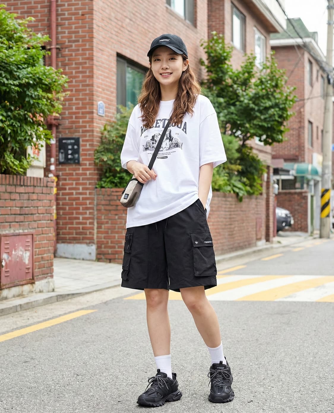 인터크루 블랙 카고 반바지 포켓 팬츠_76 상품이미지1