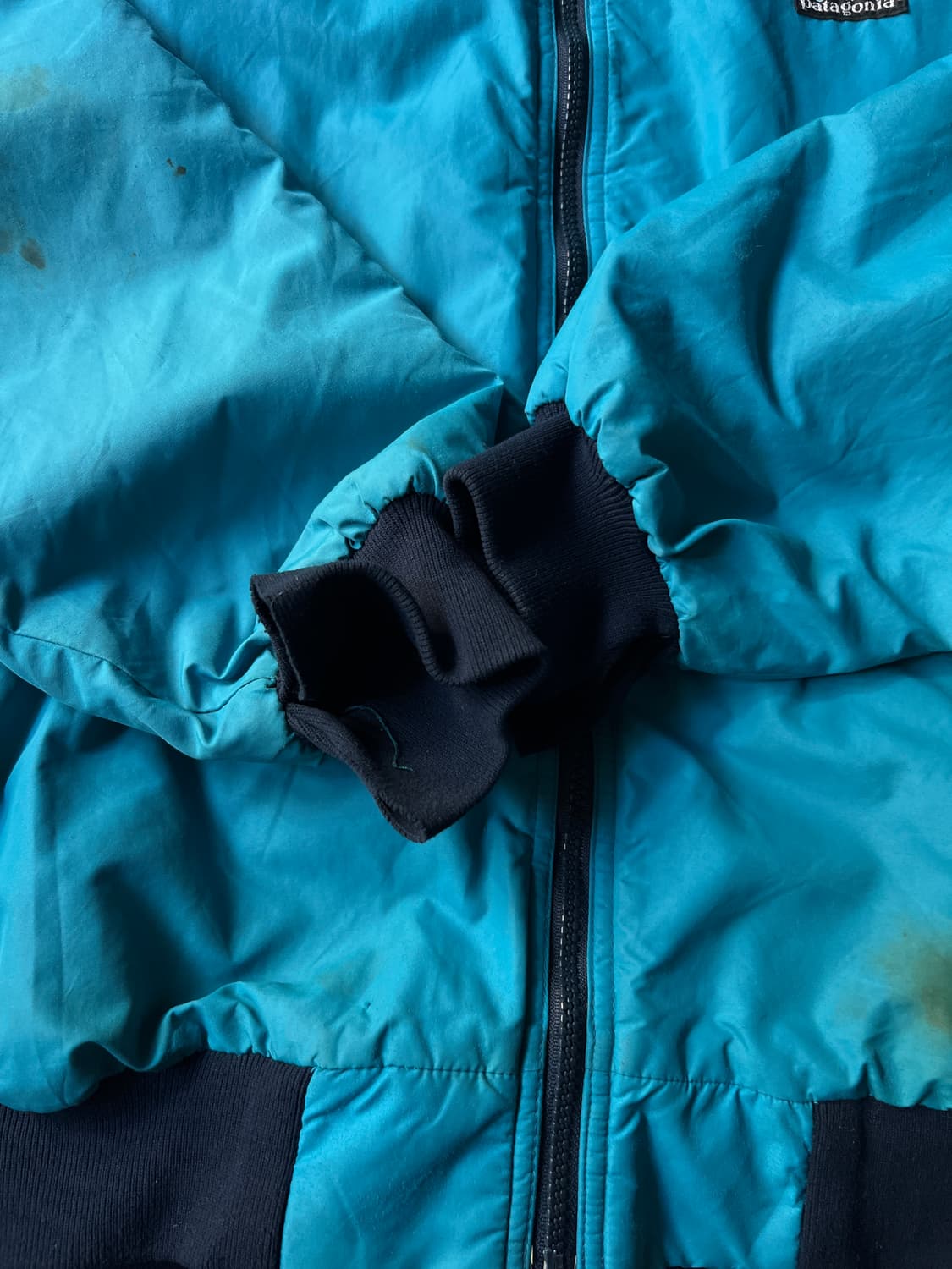 [XL]80's 파타고니아 USA 더티 나일론 쉘드 웜업 자켓 상품이미지6