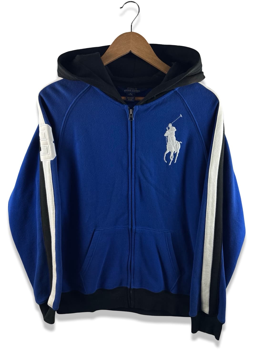 폴로랄프로렌 빅포니 블루 사이드라인 후드집업2510 상품이미지1