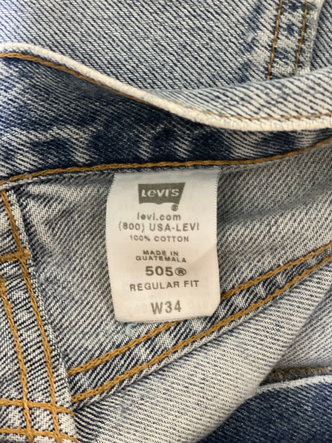 리바이스 505 컷오프 데님 반바지 상품이미지4