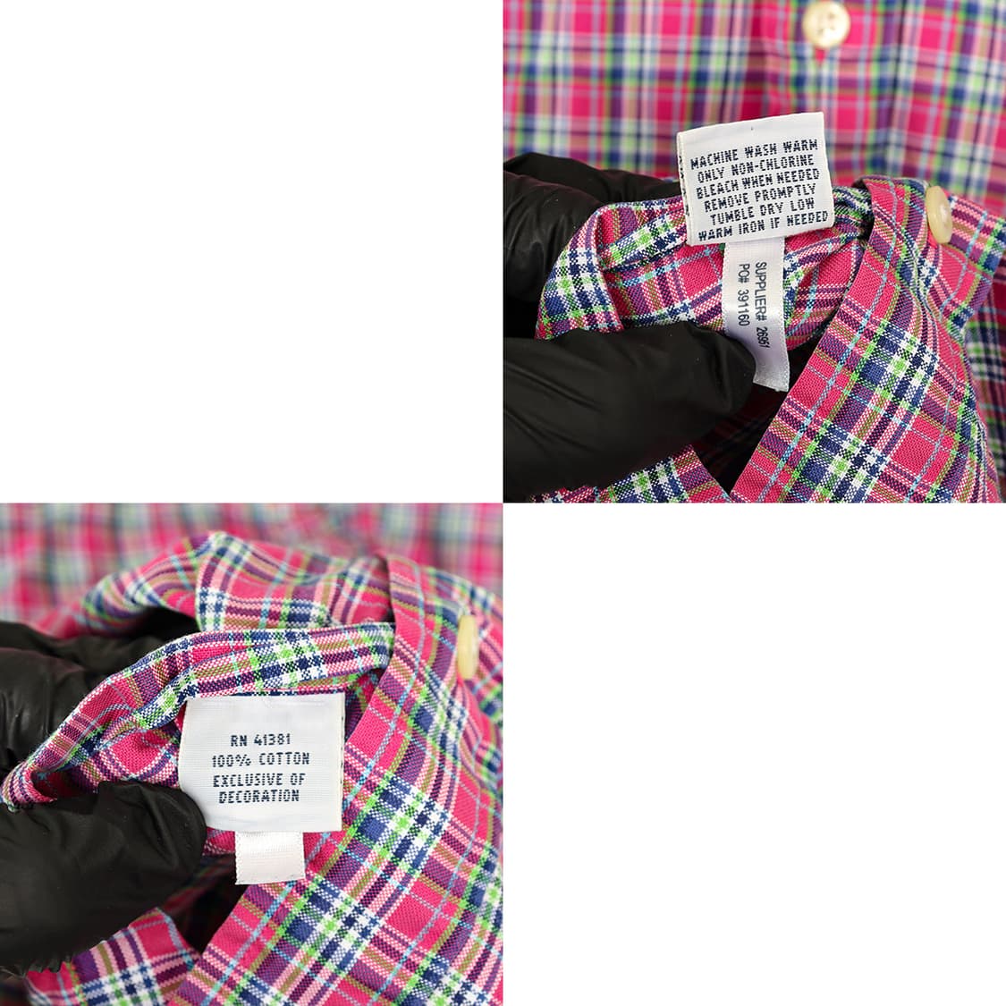 폴로랄프로렌 포니 플래드 체크 셔츠 (M) 상품이미지8