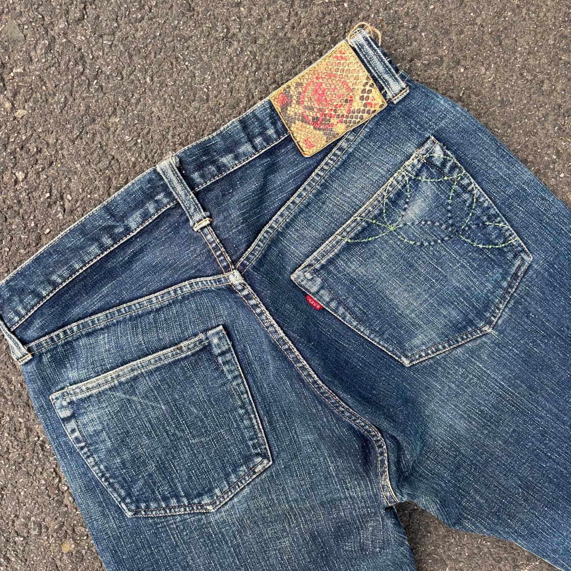 일본 슈가케인 셀비지 데님 팬츠 상품이미지9