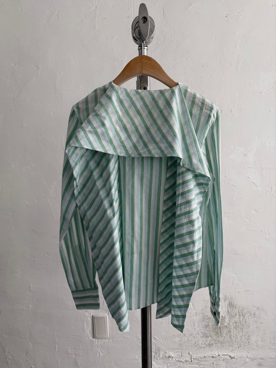 Vivienne Westwood 비비안웨스트우드 그린 스트라이프 셔츠 상품이미지6