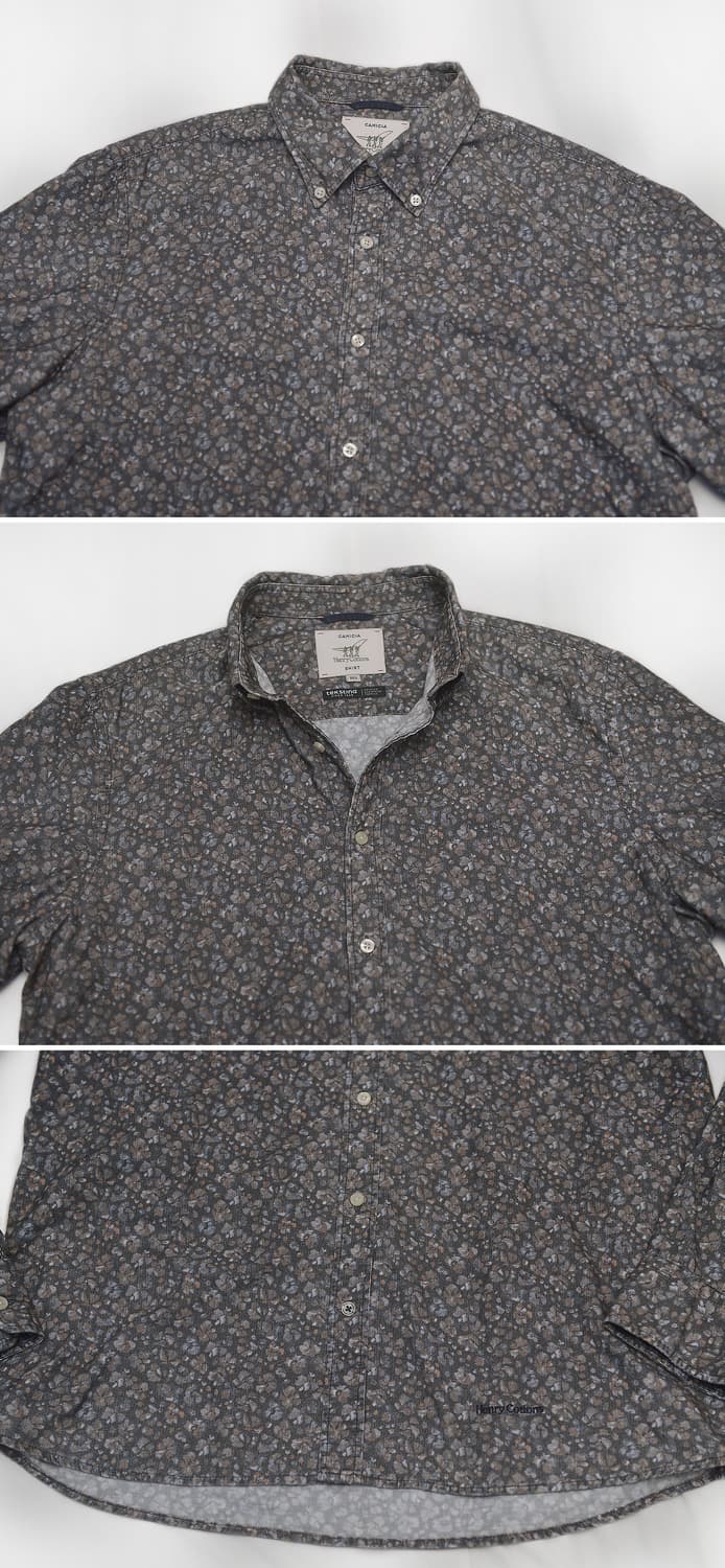 헨리코튼 텍스티나 플라워 올오버 긴팔 셔츠 (100-105) 상품이미지4