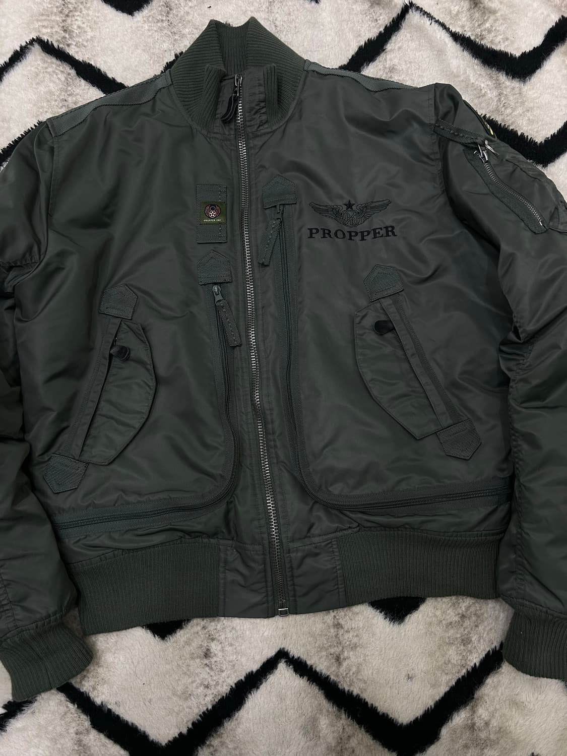 [XL]프로퍼 Ma-1 항공점퍼/카키 상품이미지2