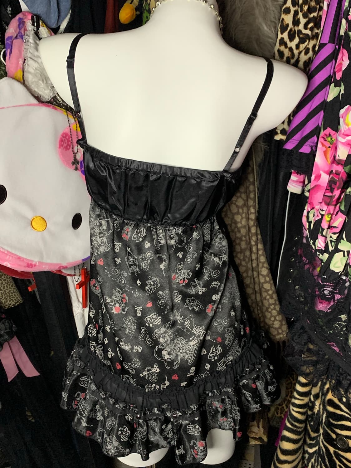 고스 펑크 프릴 공겜여주 캉캉원피스 상품이미지4