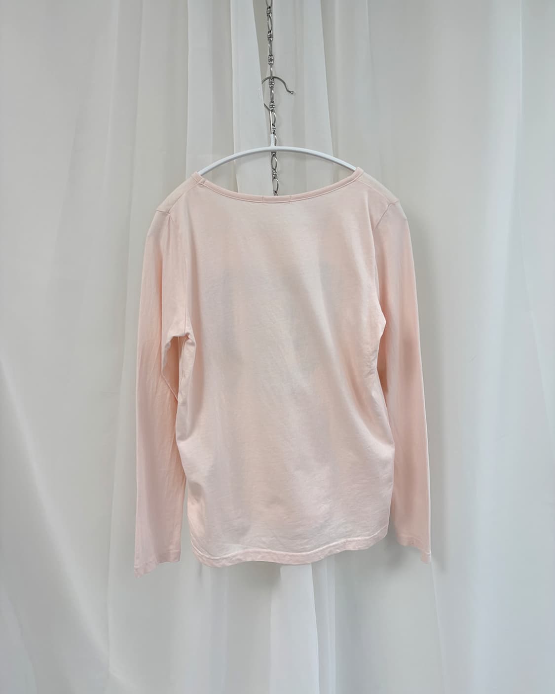 COLZA 레오파드 프린트 하트 그래픽 긴소매 티셔츠 상품이미지4