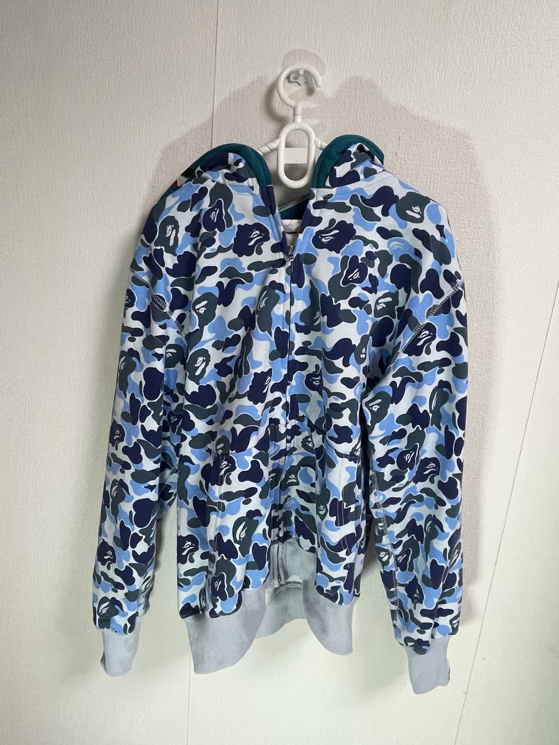 베이프 ABC 카모 더블샤크 후드집업 상품이미지3