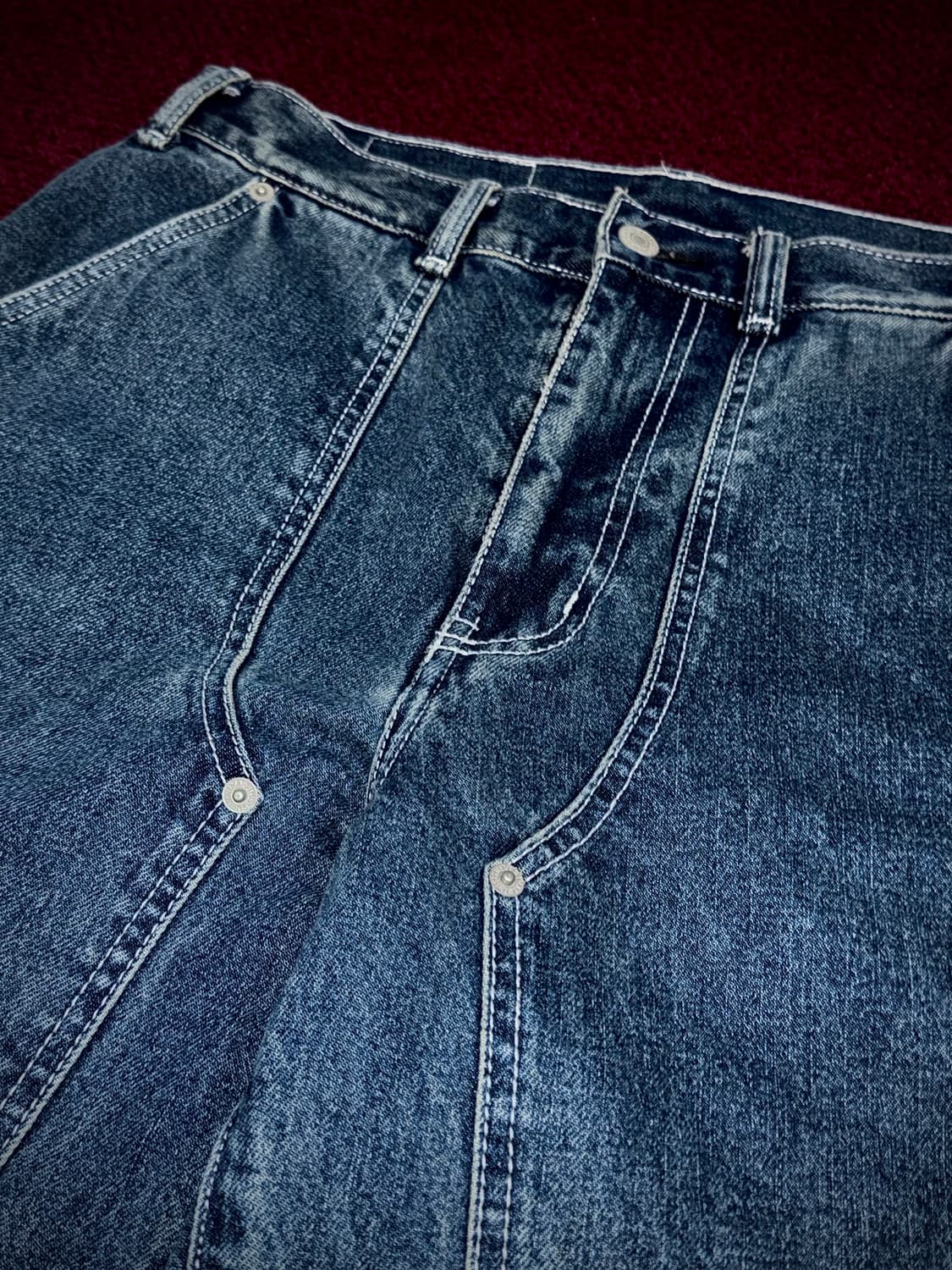 디스이즈네버댓 더블니 데님팬츠 S 상품이미지3