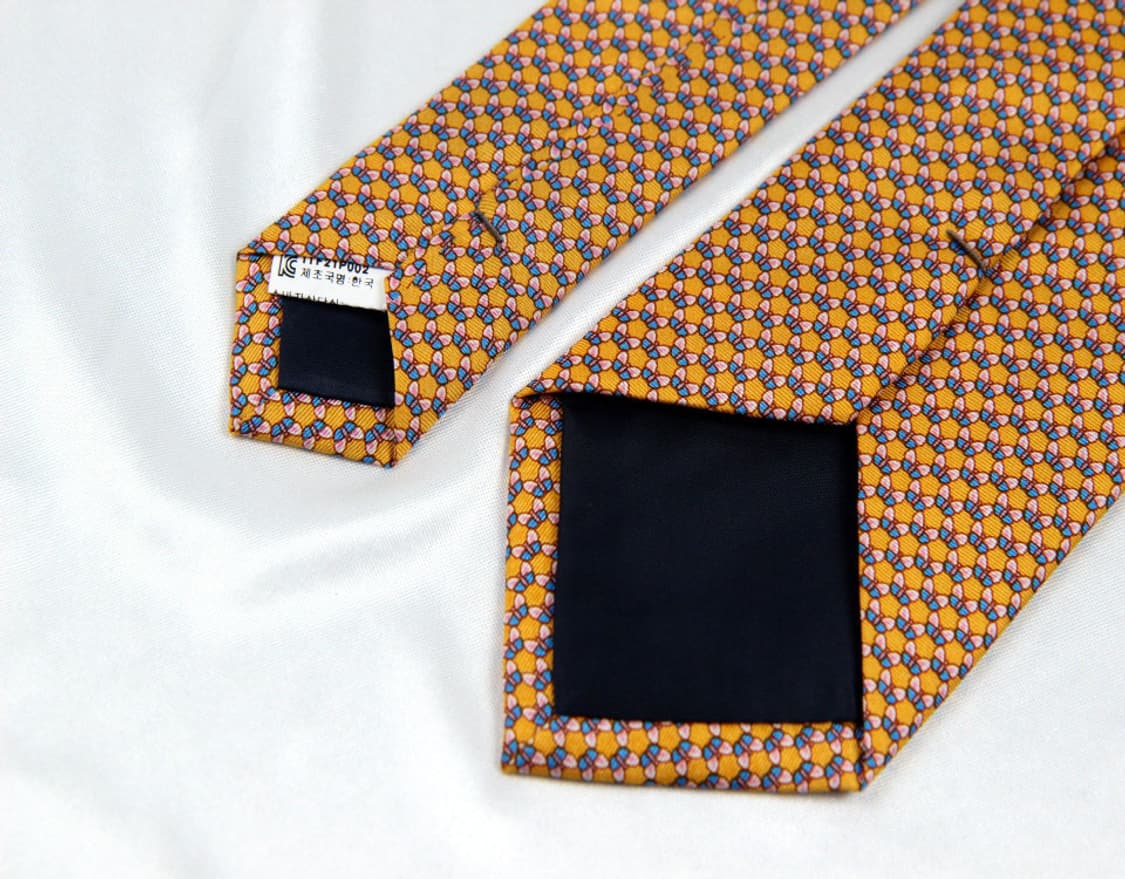 인터로고 런던 7.4cm A+등급 남자 명품 넥타이 상품이미지4
