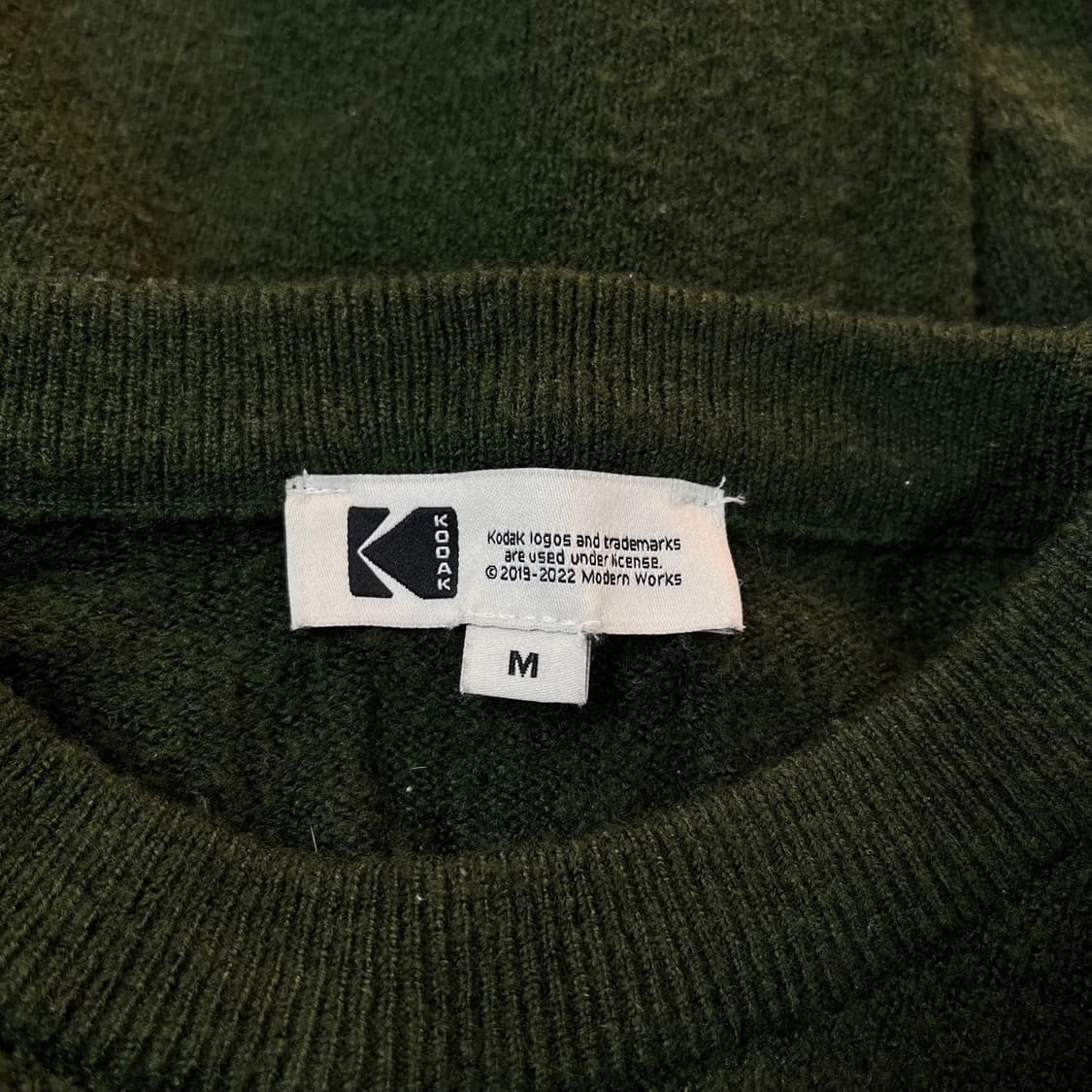 [M/루즈핏] 코닥어패럴(KODAK) 그래픽 니트 스웨터 상품이미지6