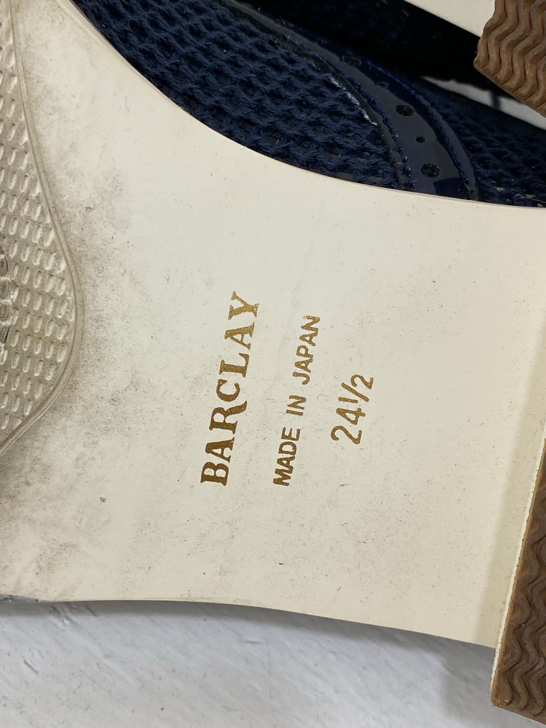Barclay 블루 에나멜 펀칭 구두 상품이미지6