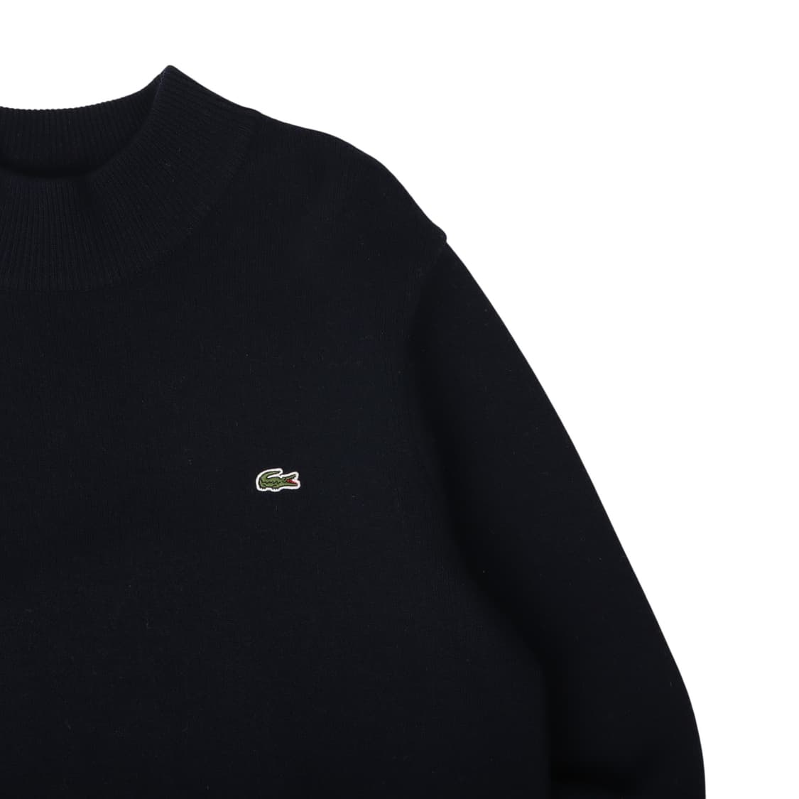 라코스테 네이비 모크넥 울 니트 상품이미지3