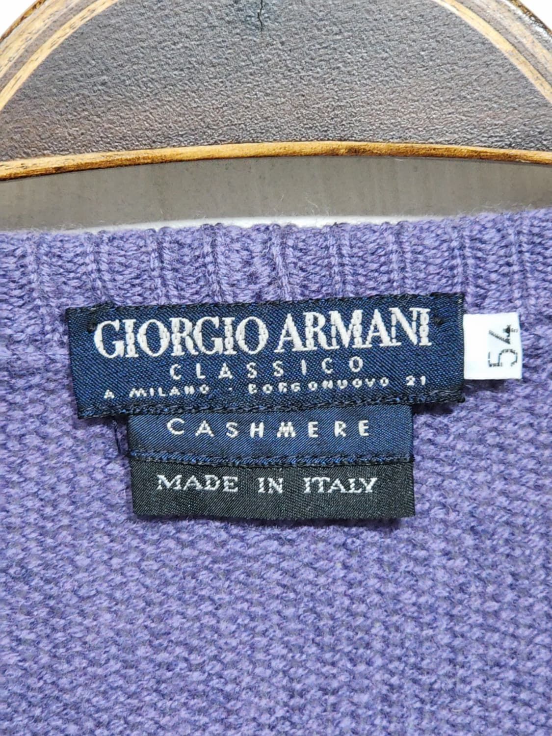 (L) 조르지오 아르마니 캐시미어 니트 무지 스웨터 이태리판  상품이미지3