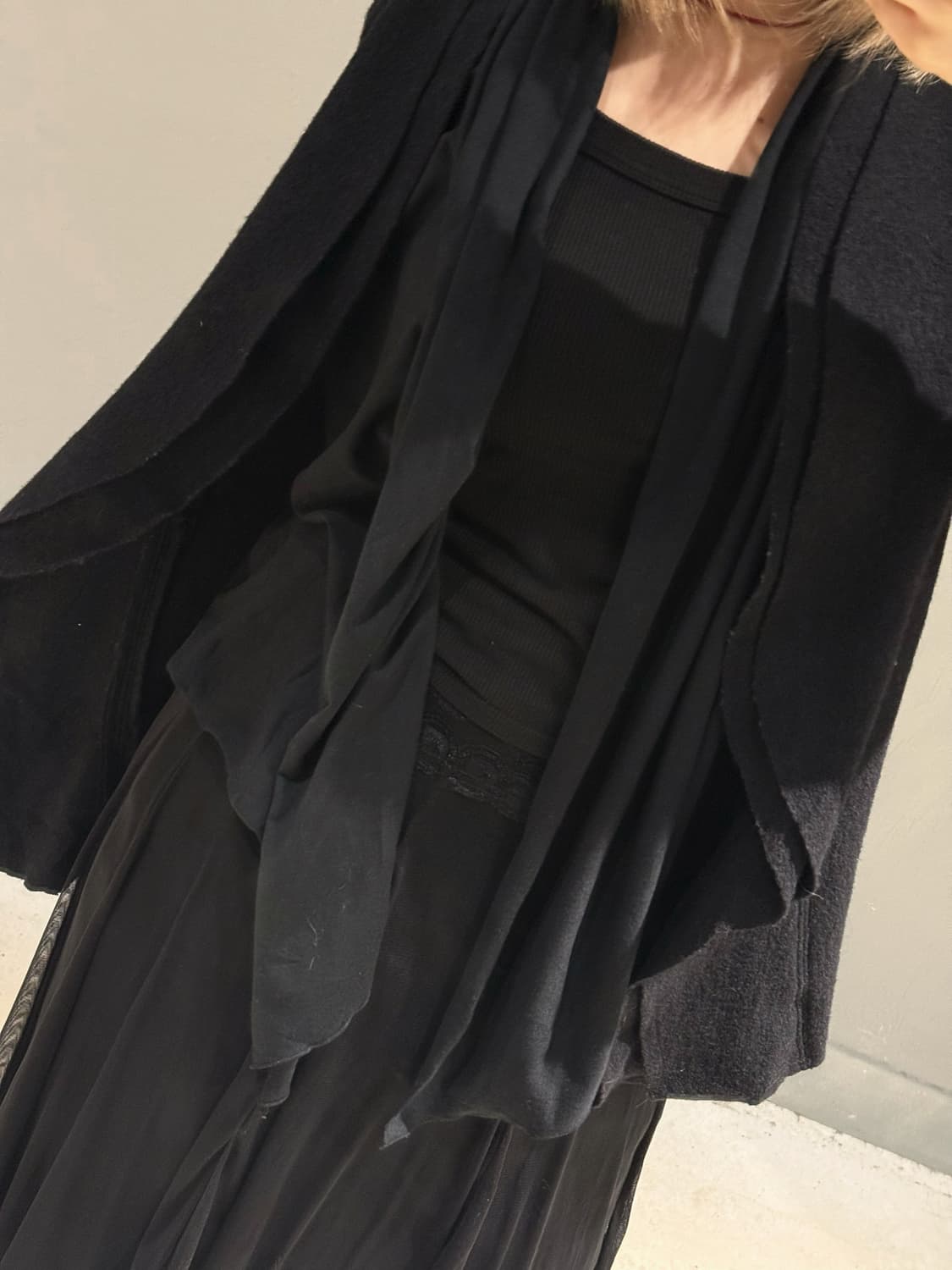 layered collar design wool jacket 상품이미지4