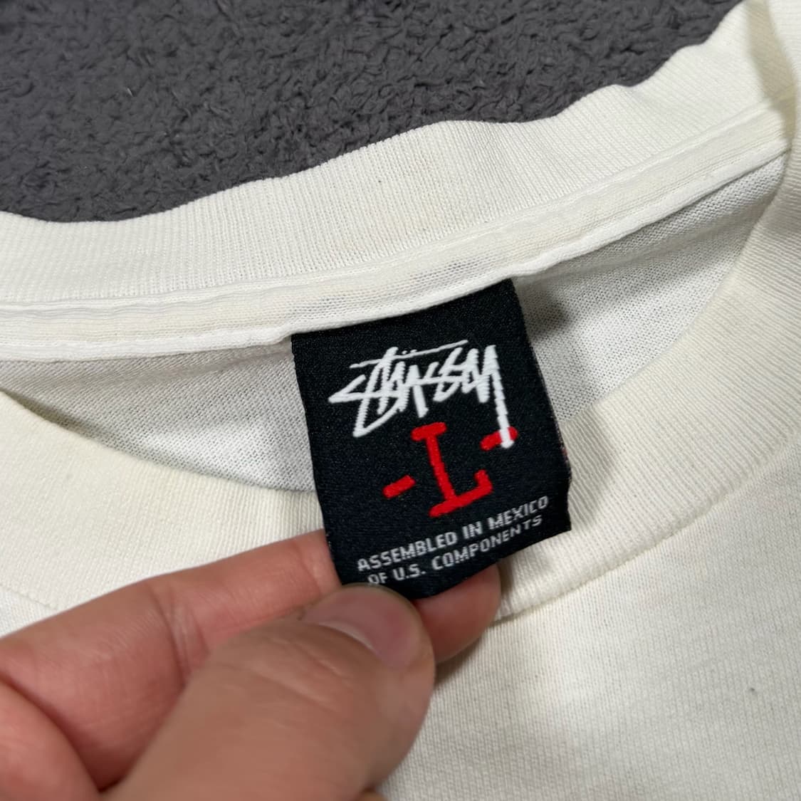 00's Stussy x Mark Ward 하이 글로스 원 달러 반팔 상품이미지6
