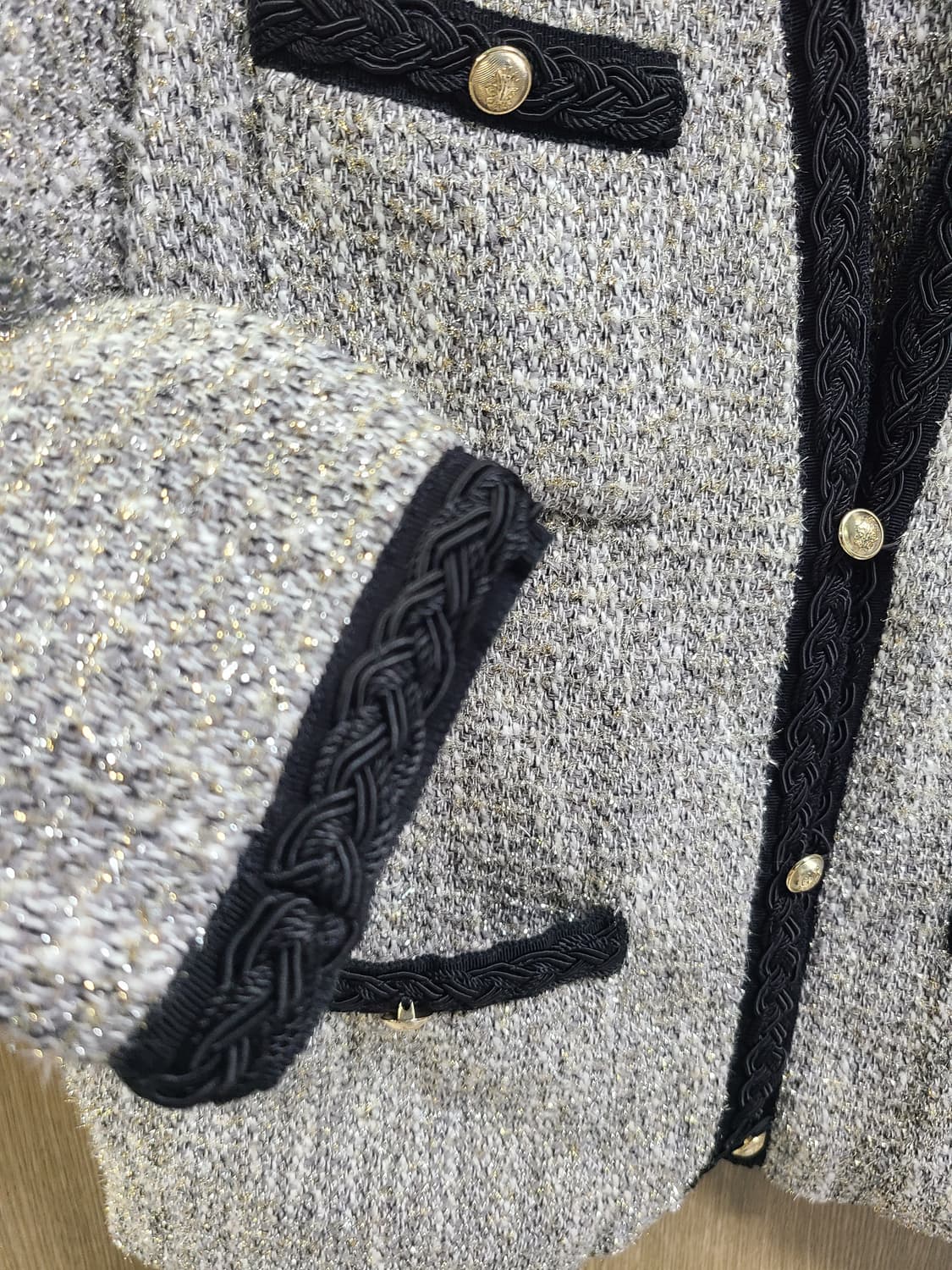 마쥬 니트 트위드 자켓 38사이즈  상품이미지5