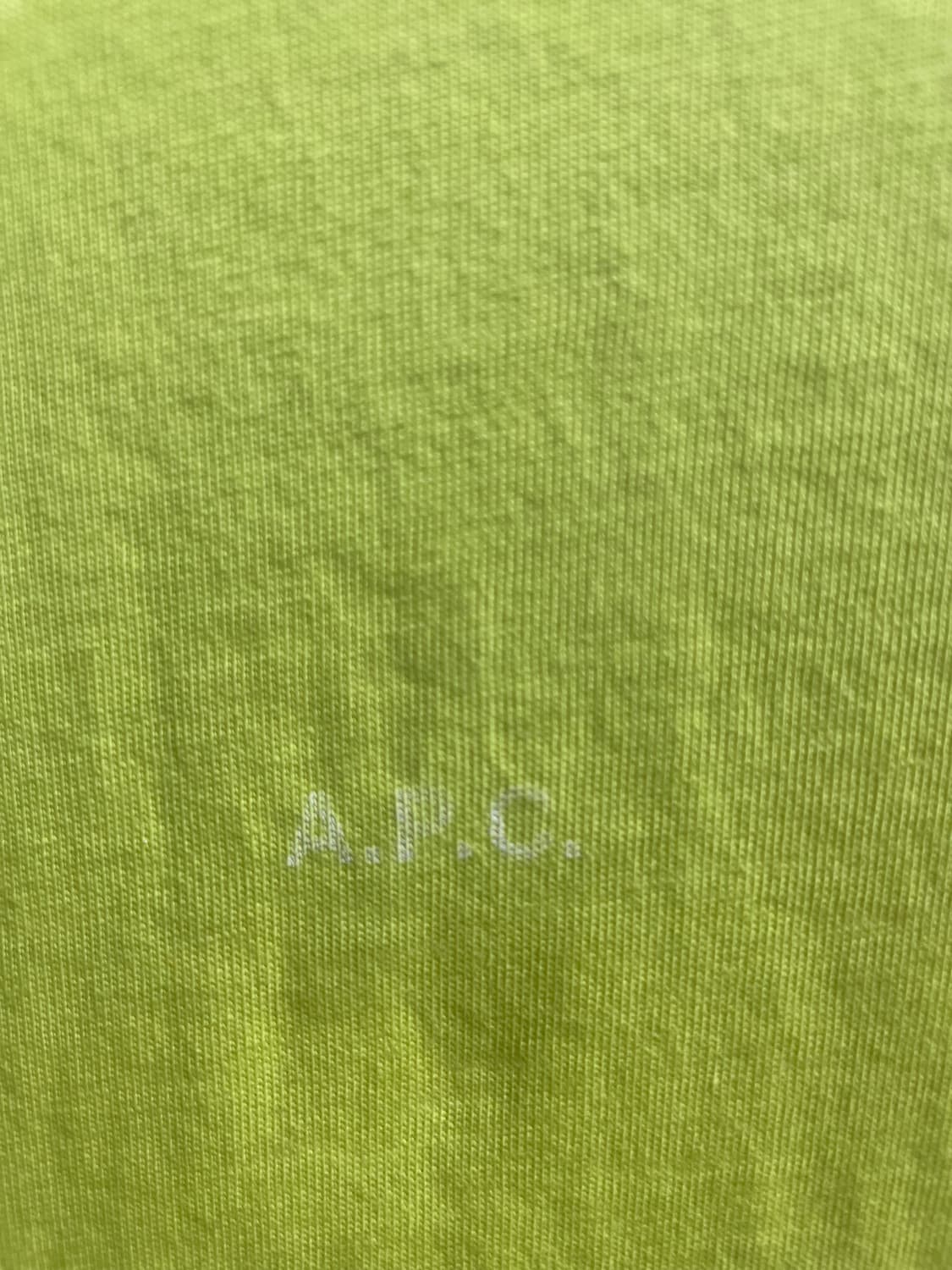 A.P.C. 라임 티셔츠 XL 상품이미지3