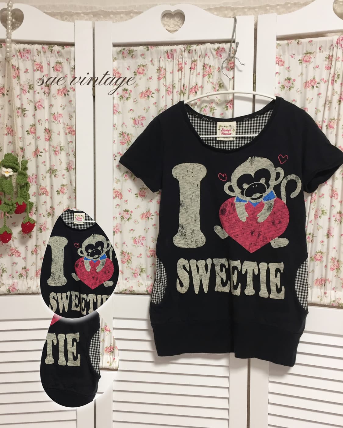 빈티지 모리 원숭이 반팔 상품이미지1