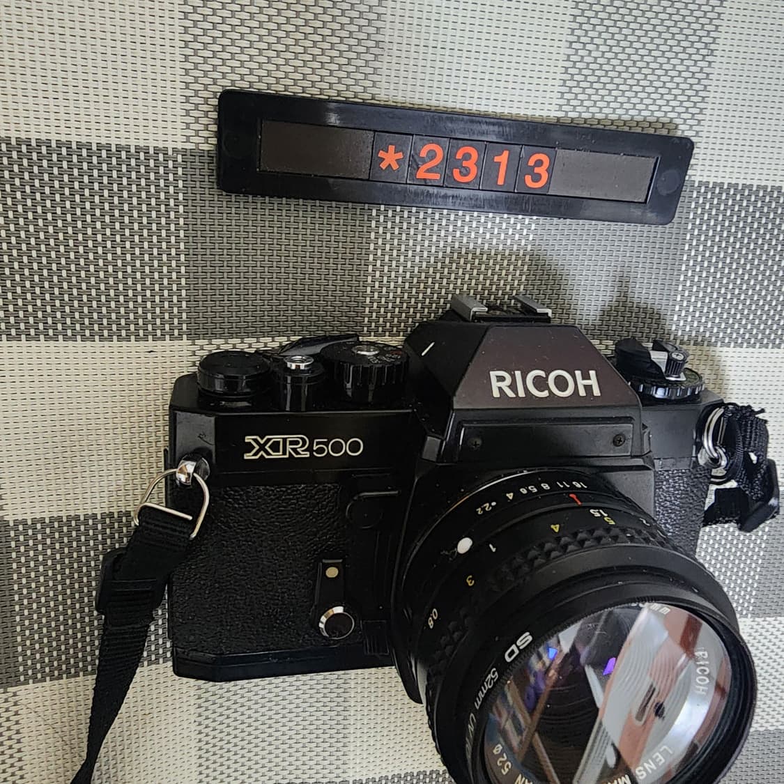 리코 XR-500 필름카메라 2.2단렌즈 블랙바디 상품이미지2