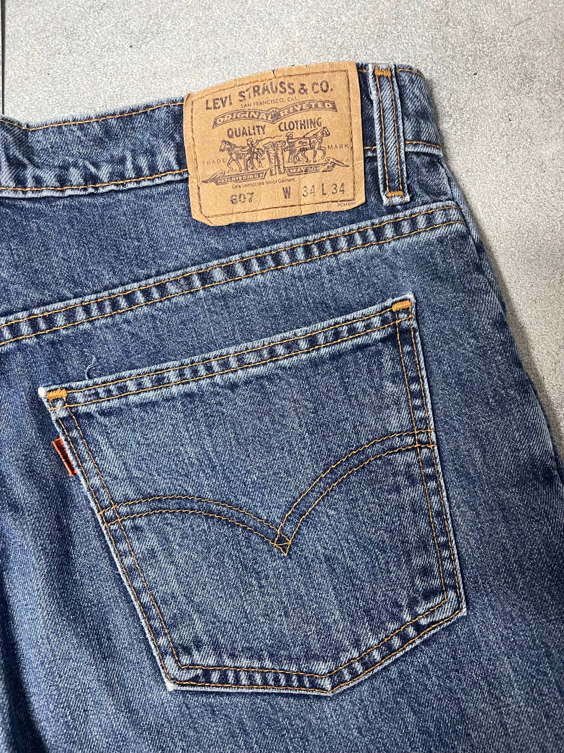 00s Levis 리바이스 오렌지탭 607데님 (33) 상품이미지8