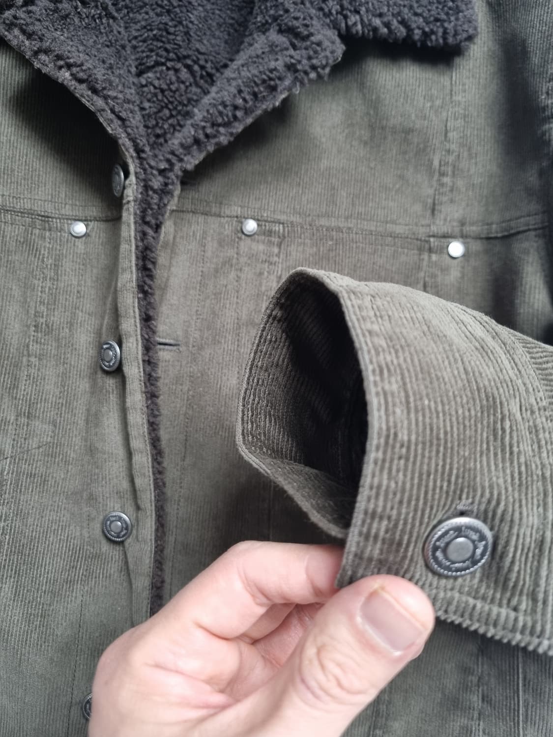 엘무드 딘 코듀로이 쉐르파 트리커 자켓 46 size 상품이미지5