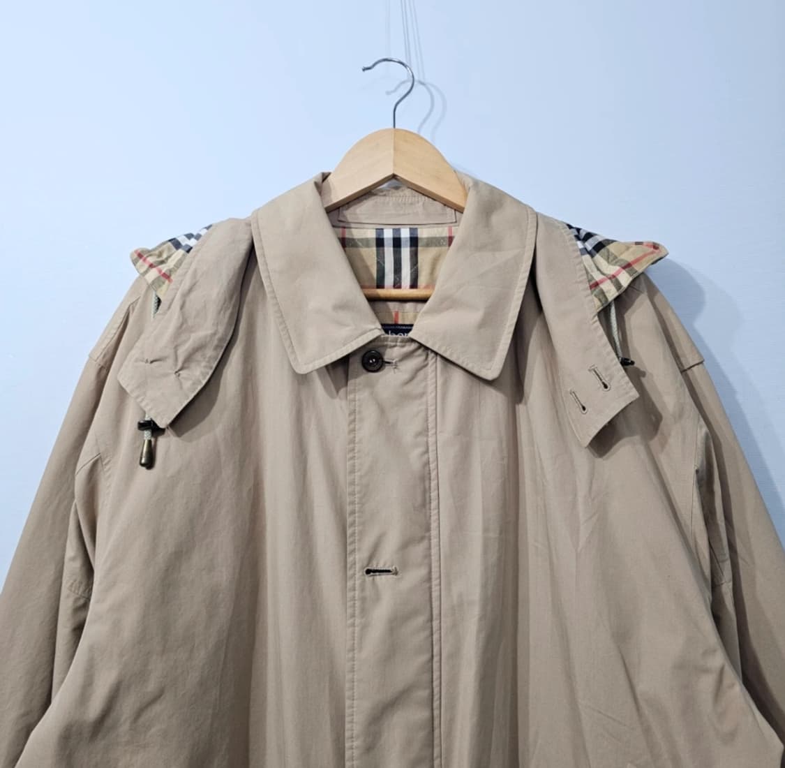 버버리 후드 자켓 베이지 코트 105 상품이미지5