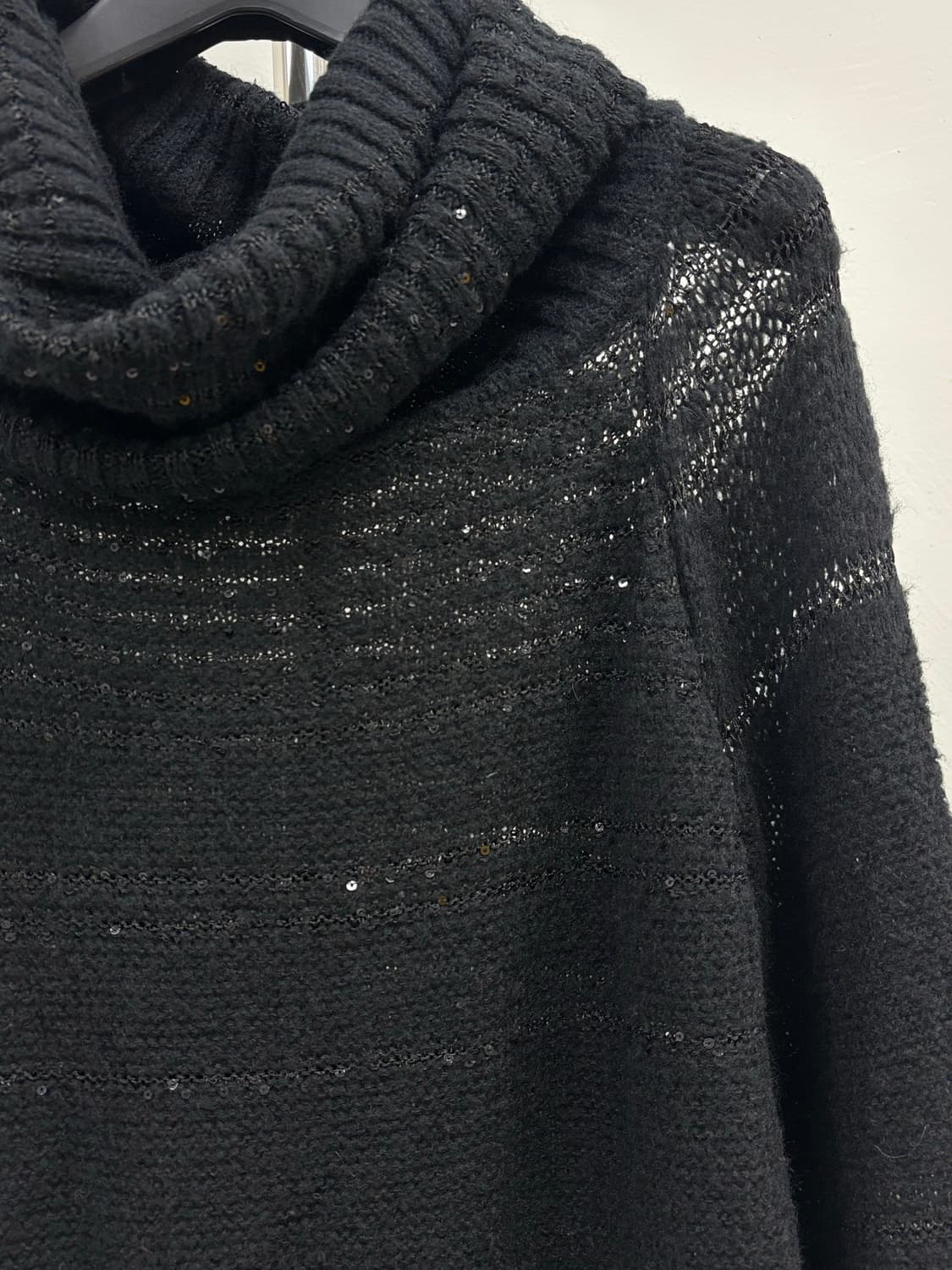 빈티지 블랙 니트 원피스 상품이미지6