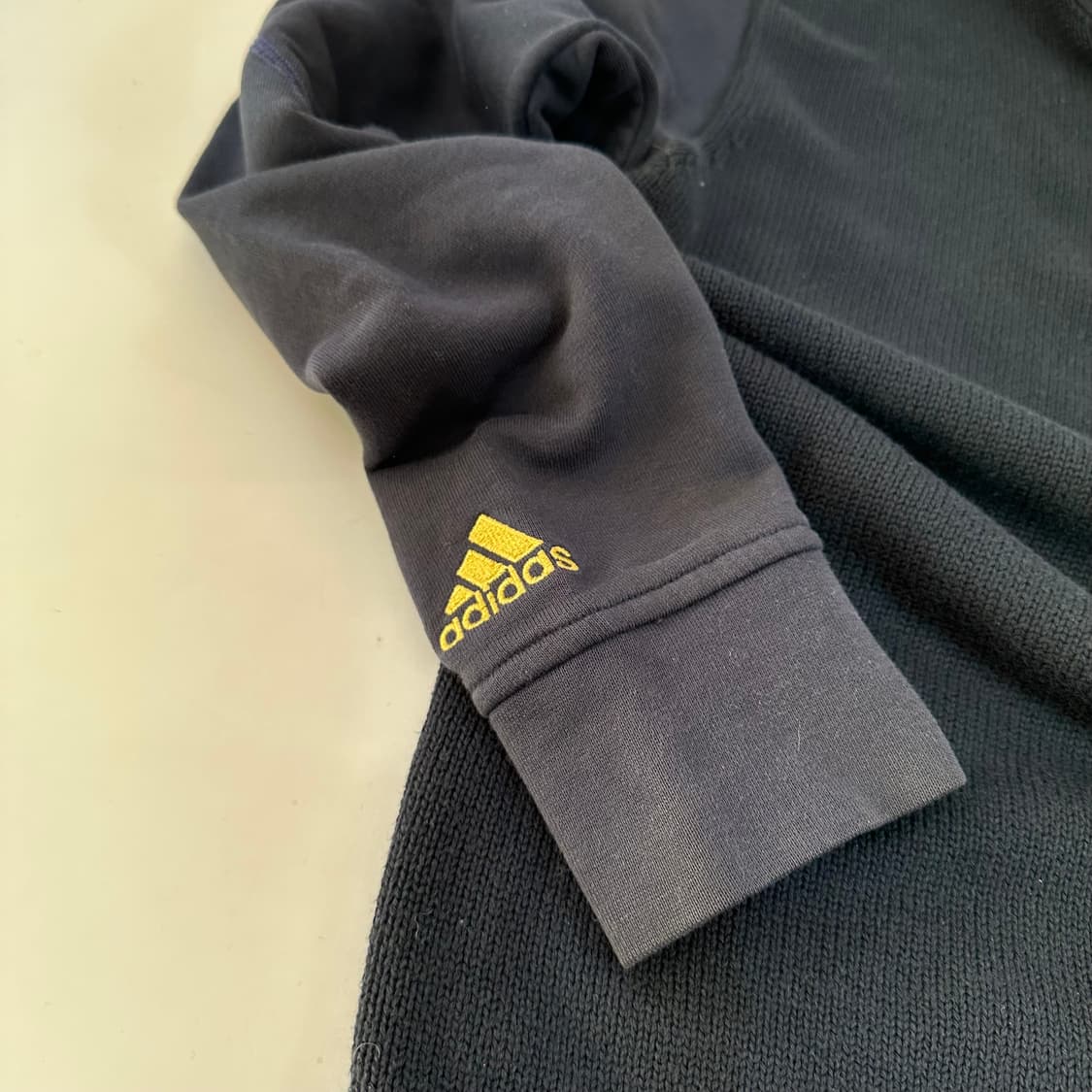 100 L 아디다스 네이비 레알마드리드 반폴라맨투맨 상품이미지5